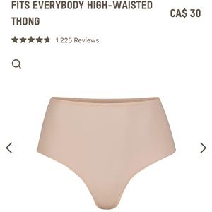 SKIMS- Fits Everyone High Waister Thong- Mica S